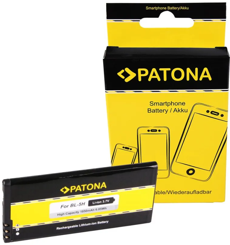 Batérie pre mobilný telefón Paton pre Nokia BL-5H 1850mAh 3,7V Li-lon