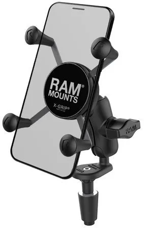 Držiak na mobilný telefón RAM Mounts X-Grip s uchytením do krku riadenia motocykla