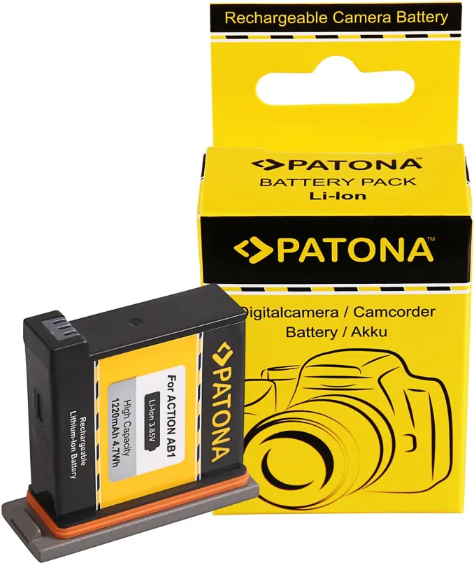 Batéria pre kameru PATONA pre DJI Osmo Action 1220mAh Li-Ion 3,85V DJI0630