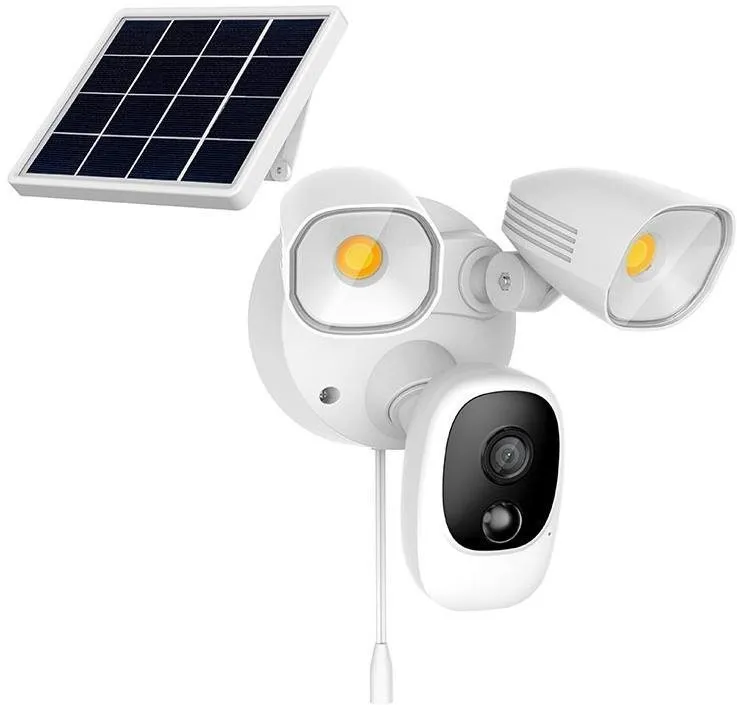 IP kamera Secutek Bezdrôtová bezpečnostná WiFi kamera s LED reflektormi a solárnym panelom SRT-FC1T