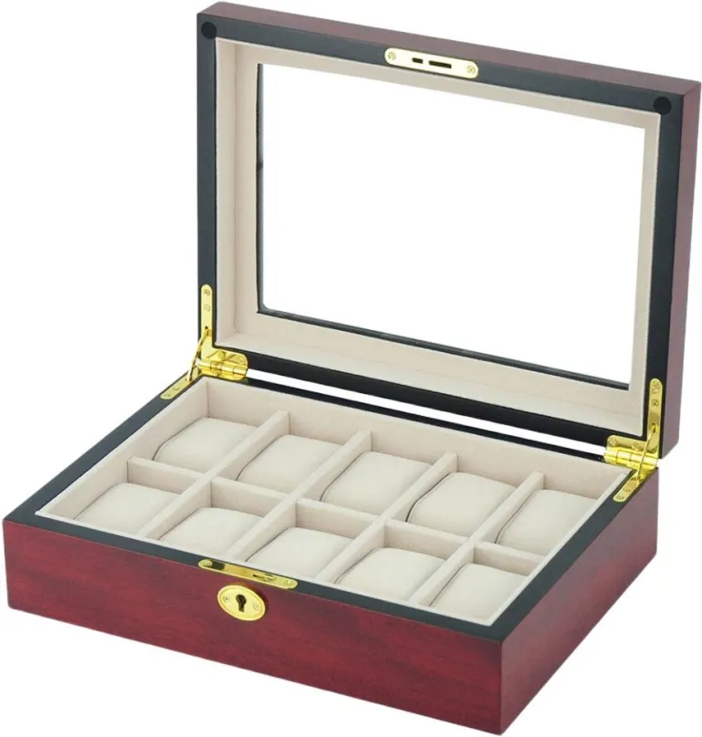Box na hodinky Gaira Kazeta na hodinky 21087-10-10, 29 x 20 x 9 cm, drevený box, na 10 ks