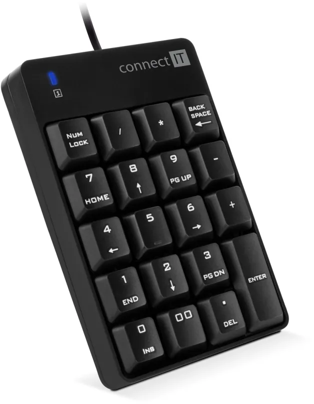 Numerická klávesnica CONNECT IT NumCALC CKB-0060-BK, čierna