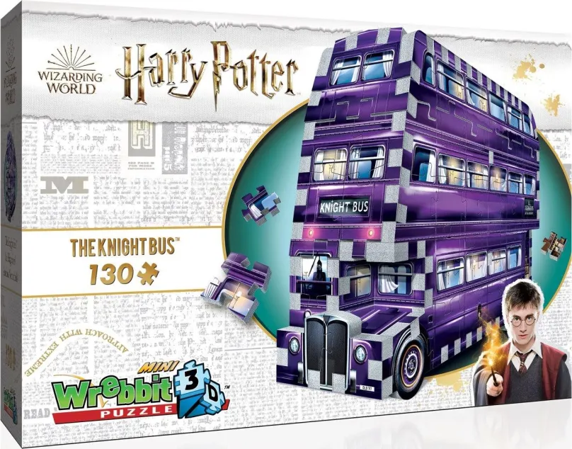 3D puzzle WREBBIT 3D puzzle Harry Potter: Záchranný autobus 130 dielikov
