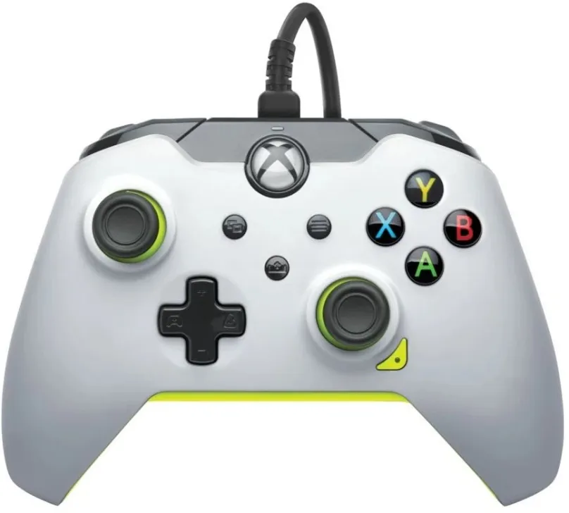 Gamepad PDP Wired Controller - Electric White - Xbox, pre PC, Xbox Series X|S a Xbox One,