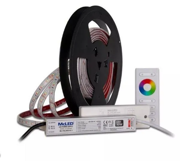 LED pásik McLED - zostava LED pásky do sauny farebná RGB 3 m