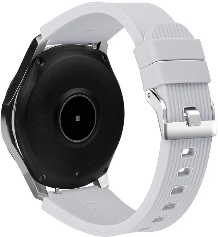 Remienok Eternico Samsung Quick Release 22 Silicone Vertical Grain Silver Buckle strieborný