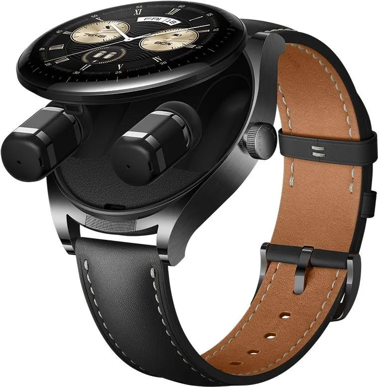 Chytré hodinky Huawei Watch Buds Black, pre mužov aj ženy, s ovládaním v slovenčine, AMOLE