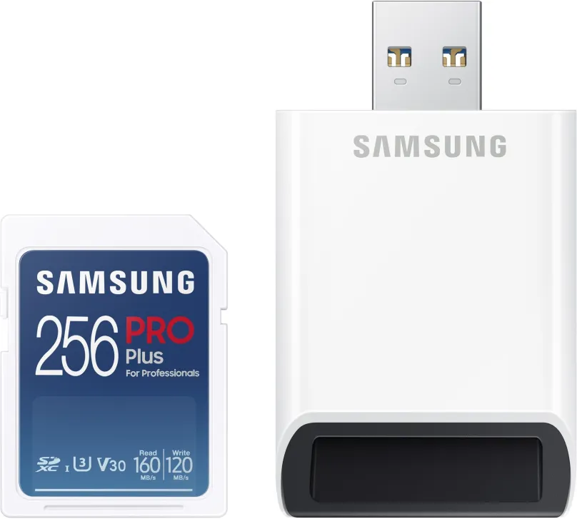Pamäťová karta Samsung SDXC 256GB PRE PLUS + USB adaptér
