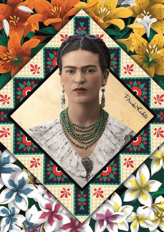 Puzzle Educa Puzzle Frida Kahlo 500 dielikov