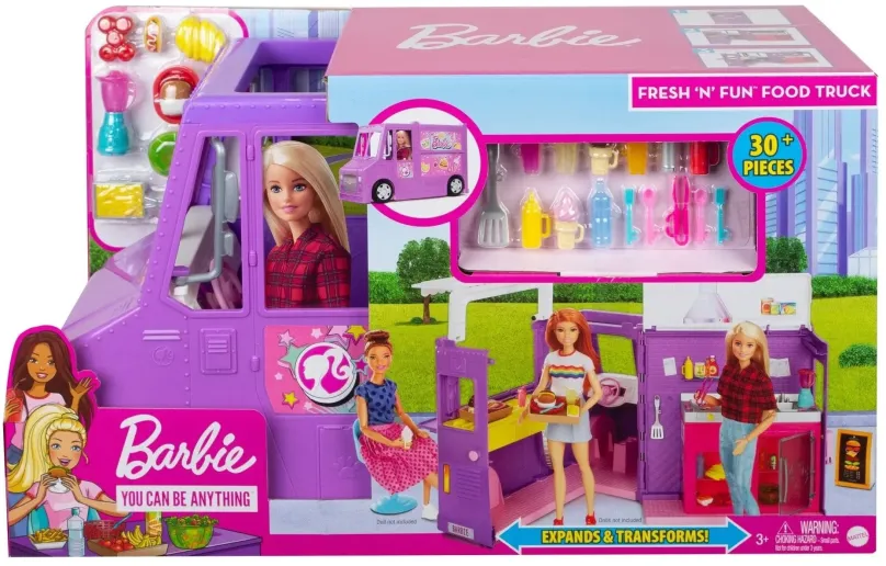 Mattel Barbie Pojazdná reštaurácia, GMW07