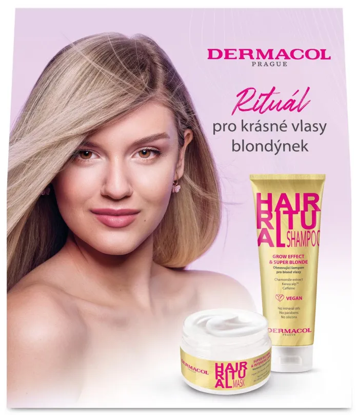 Darčeková kozmetická sada DERMACOL Hair Ritual Blonde Set 450 ml