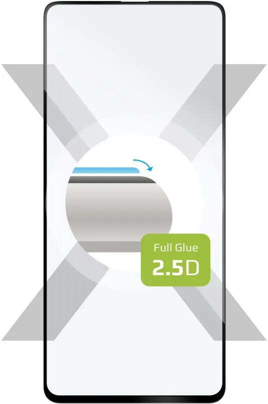 Ochranné sklo FIXED FullGlue-Cover pre Samsung Galaxy A52/A52 5G/A52s čierne