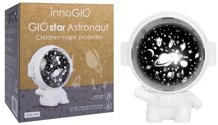 Detský projektor innoGIO Giostar svetelný Astronaut