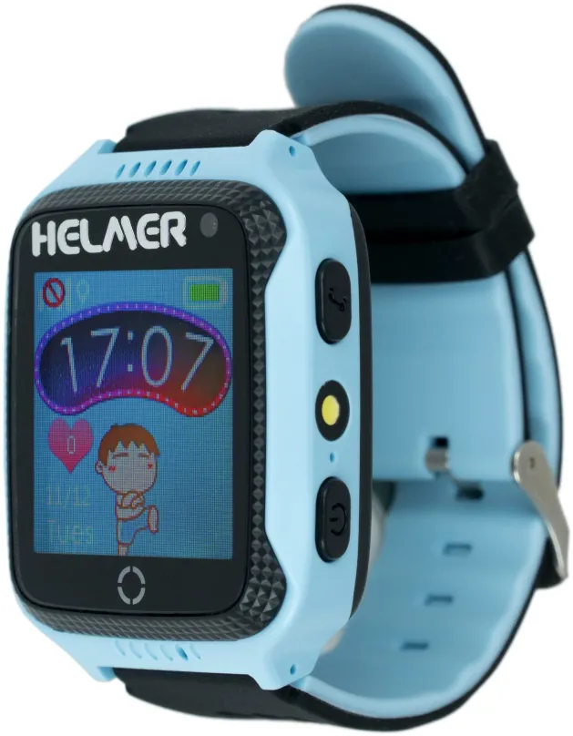 Chytré hodinky Helmer LK 707 modré, detské, s ovládaním v slovenčine, TFT displej, GPS, te