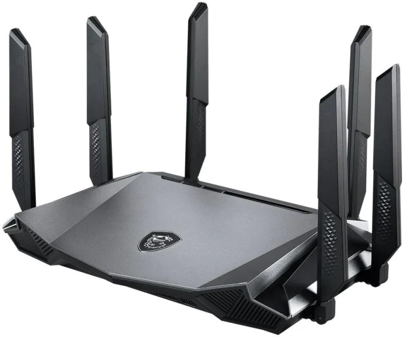 WiFi router MSI Radix AX6600, s WiFi 6, 802.11s/b/g/n/ac/ax až 52800 Mb/s, tri-band (2.4