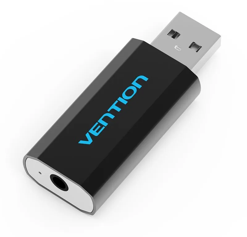Externá zvuková karta Vention USB External Sound Card Black