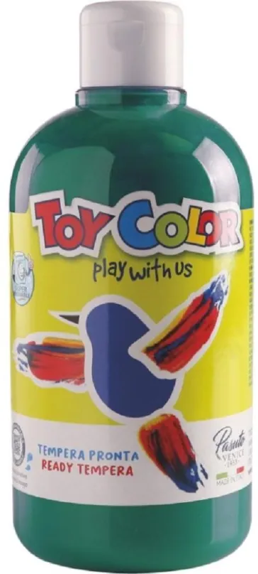 Tempery Temperová farba Toy color 500ml - tm. zelená