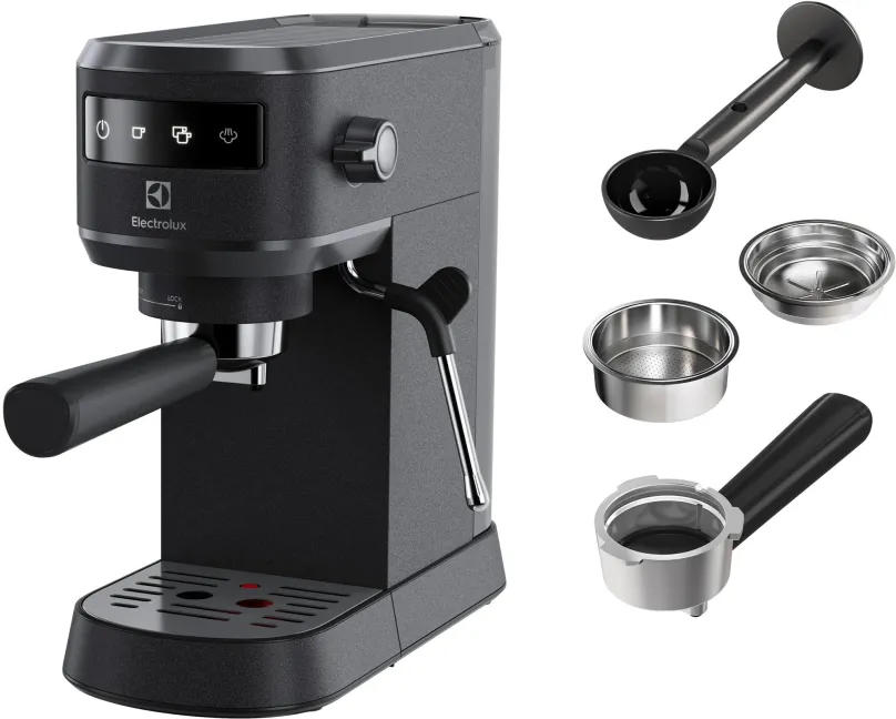 Pákový kávovar ELECTROLUX Explore 6 E6EC1-6BST, príkon 1450 W, tlak 15 bar, materiál pla