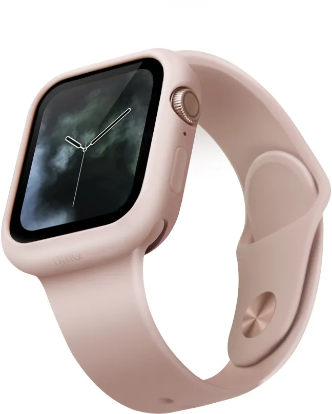 Ochranný kryt na hodinky Uniq Lino pre Apple Watch 44mm Blush ružový