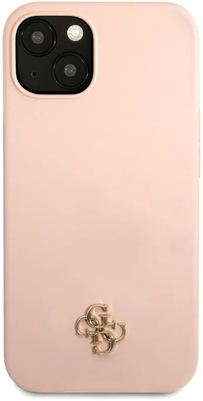 Kryt na mobil Guess 4G Silicone Metal Logo kryt pre Apple iPhone 13 mini Pink