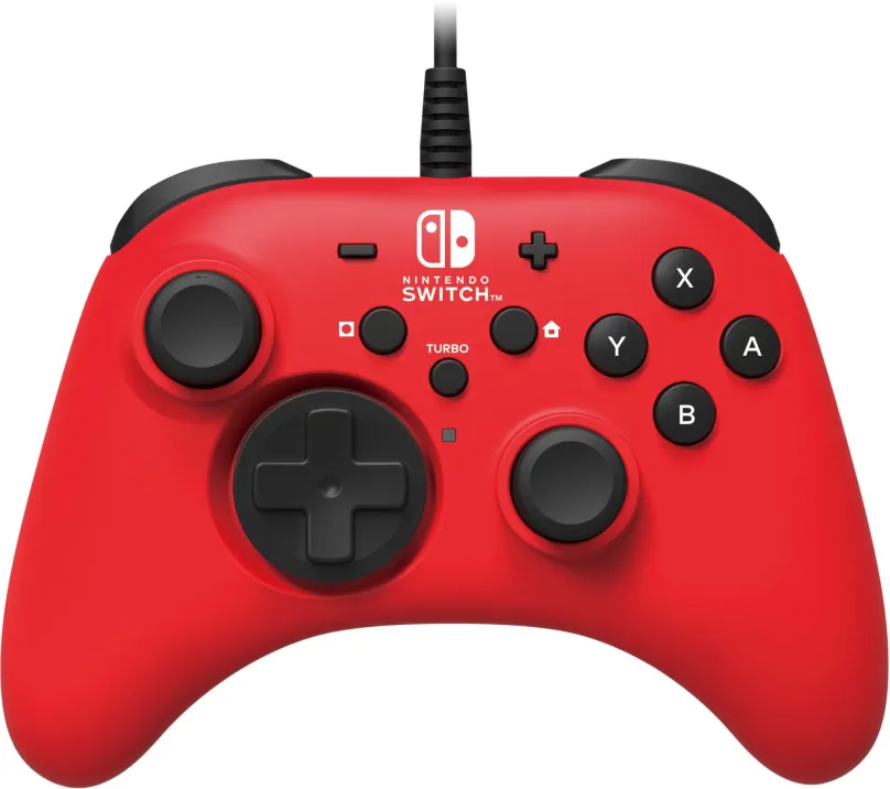 Gamepad HORIPAD červený - Nintendo Switch, pre Nintendo Switch, káblové pripojenie, integr