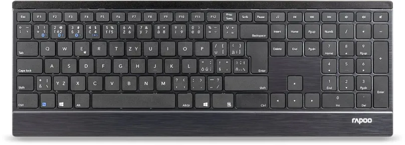Klávesnica Rapoo E9500M multimode klávesnica, čierna - CZ/SK