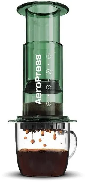 Ručný kávovar Aeropress Clear Green