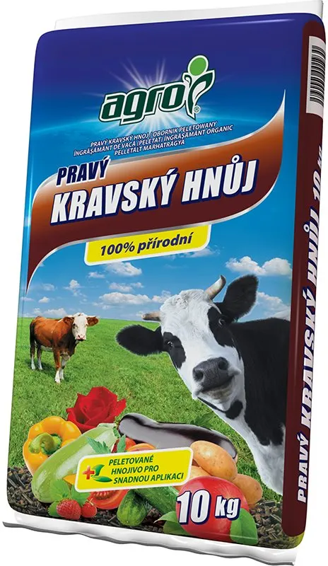 Hnojivo AGRO Pravý kravský hnoj 10 kg