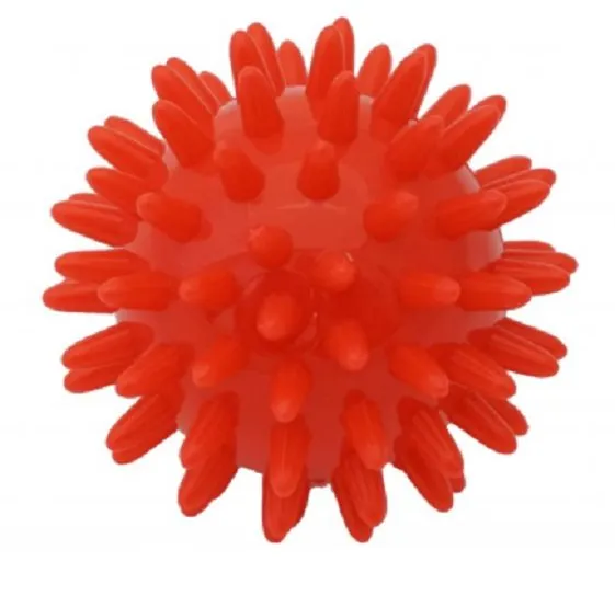 Masážna lopta Kine-MAX Pro-Hedgehog Massage Ball - červený