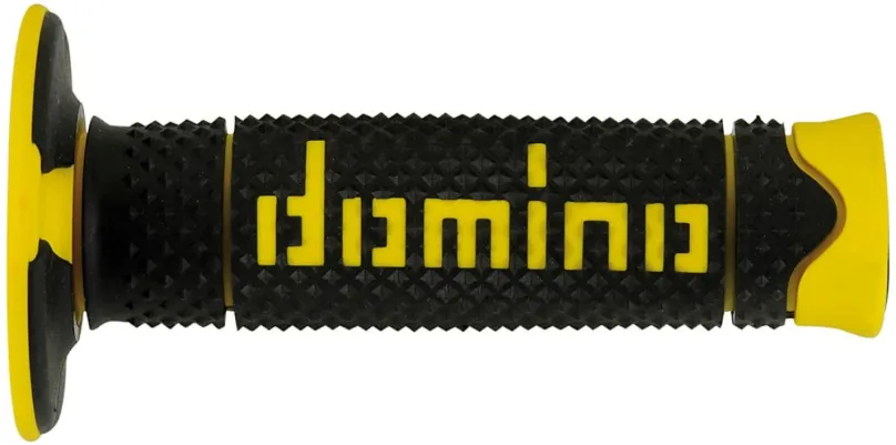 Gripy na motorku Domino gripy A260 offroad dĺžka 120 mm, čierno-žlté