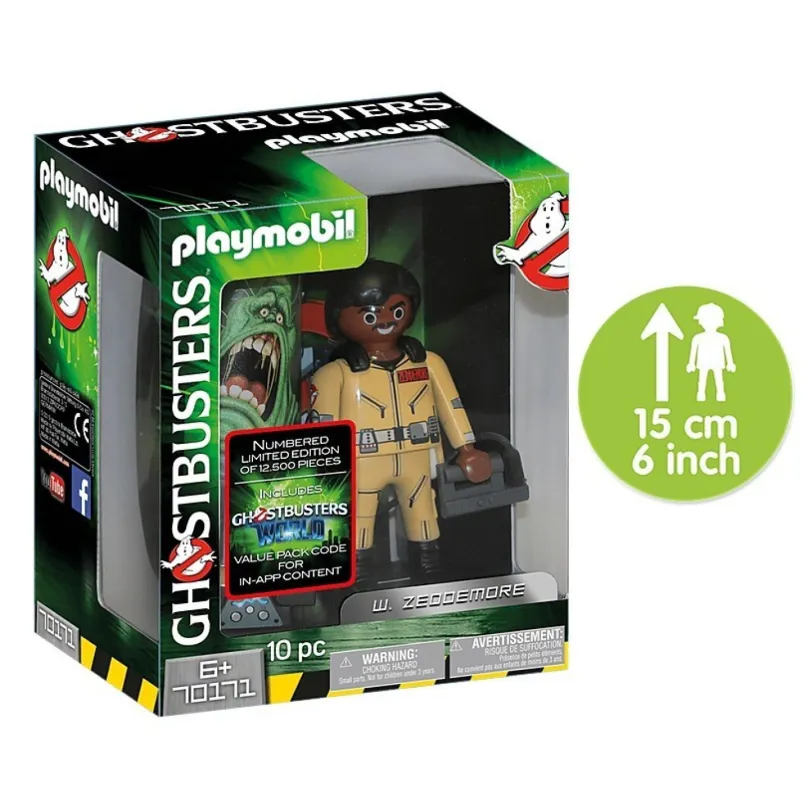 Playmobil 70171 Ghostbusters zberateľská figúrka W. Zeddemore 15cm