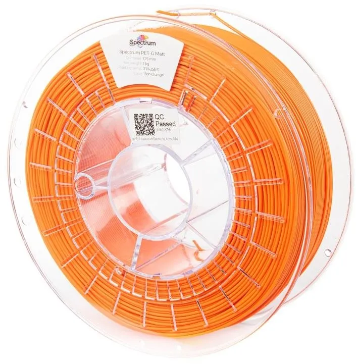 Filament Filament Spectrum PET-G Matt 1.75mm Lion Orange 1kg