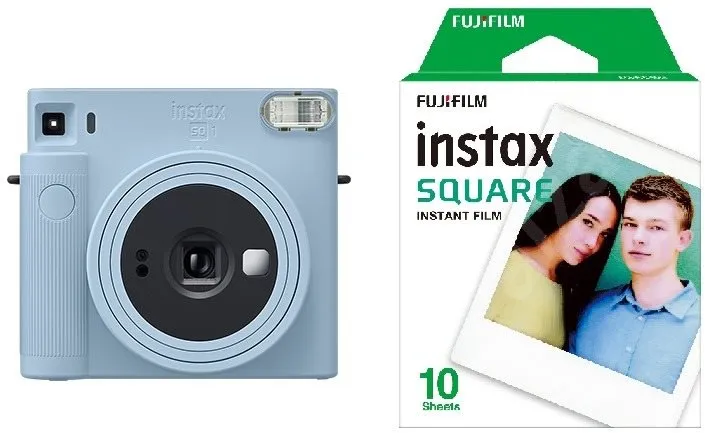 Instantný fotoaparát Fujifilm instax Square SQ1 svetlo modrý + 10x fotopapier