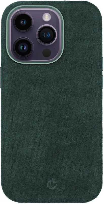 Kryt na mobil Alcantara kryt s MagSafe na iPhone 14 - Green