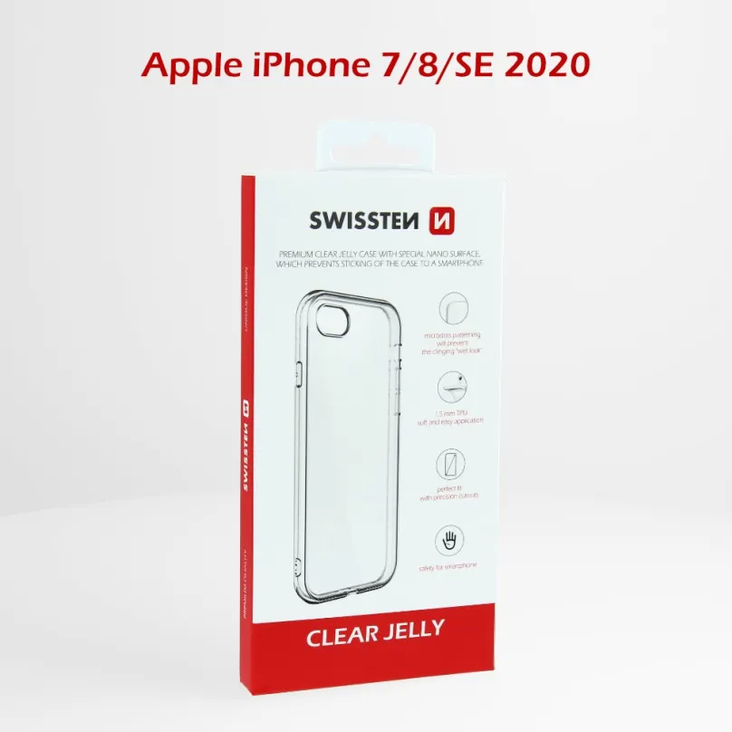 Kryt na mobil Swissten Clear Jelly pre Apple iPhone 7/8/SE 2020