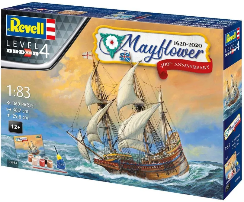 Model lode Gift-Set loď 05684 - Mayflower 400th Anniversary