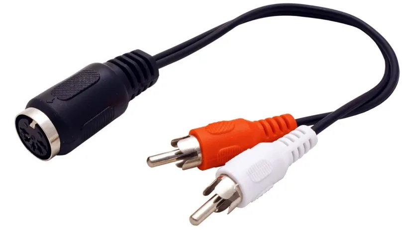Audio kábel OEM Kábel audio DIN5pin (F) <- 2x cinch, 20cm