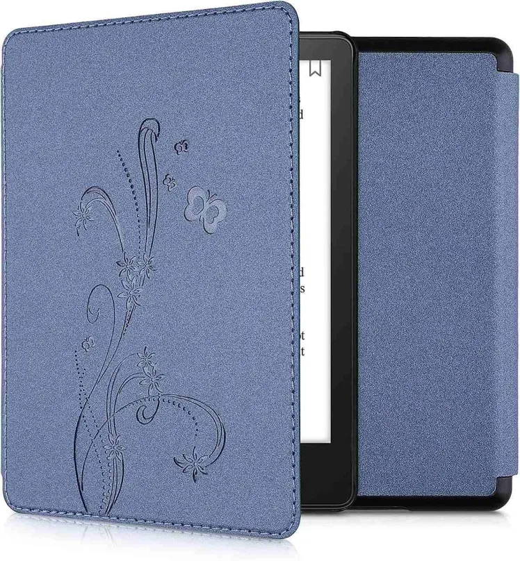 Púzdro na čítačku kníh KW Mobile - Butterfly Tendril - KW5625603 - Púzdro pre Amazon Kindle Paperwhite 5 (2021) - modré
