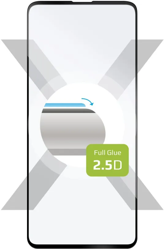 Ochranné sklo FIXED FullGlue-Cover pre Realme 7 Pro/8/8Pro čierne