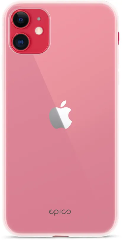 Kryt na mobil Epico Silicone case 2019 iPhone 11 - biely transparentný