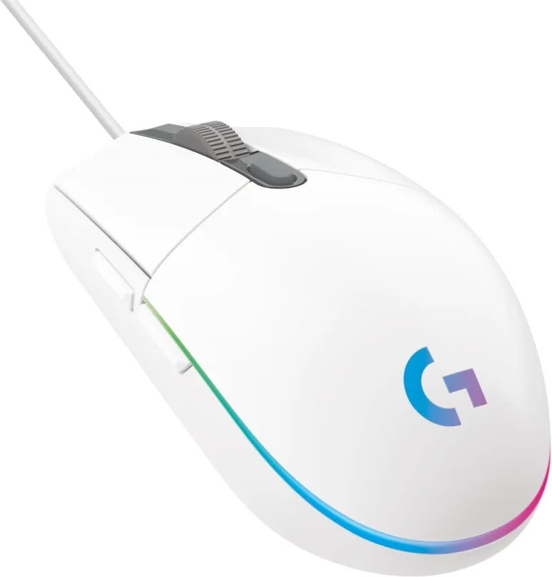 Herná myš Logitech G203 Lightsync, white