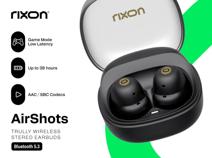 Bezdrôtové slúchadlá mini silikónové Rixon AirShots