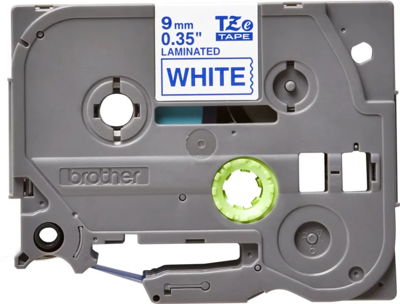 TZ páska Brother TZE-223, biela a modrá, 9mmx8m, laminovaná