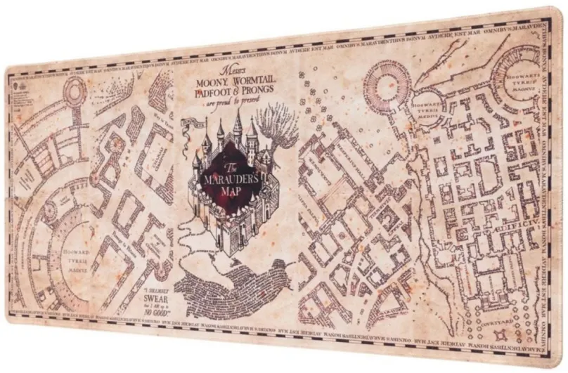 Herná podložka pod myš Harry Potter - Marauders Map - Herná podložka na stôl