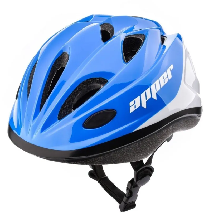 Helma na bicykel Cyklistická prilba MTR APPER, modrá-biela, veľ. M