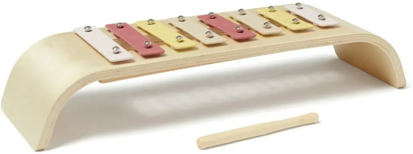 Hudobná hračka Xylofón drevený Pink