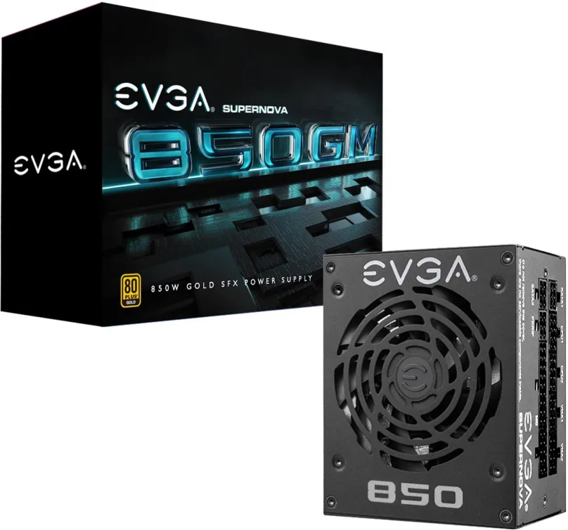 Počítačový zdroj EVGA SuperNOVA 850 GM SFX+ATX, 850 W, SFX, 80 PLUS Gold, účinnosť 92%, 4