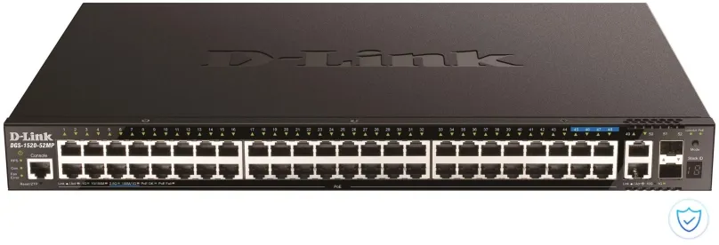 Switch D-Link DGS-1520-52MP, do čajky, 44x RJ-45, 2x SFP+, 44x 10/100/1000Base-T, IGMP Sno