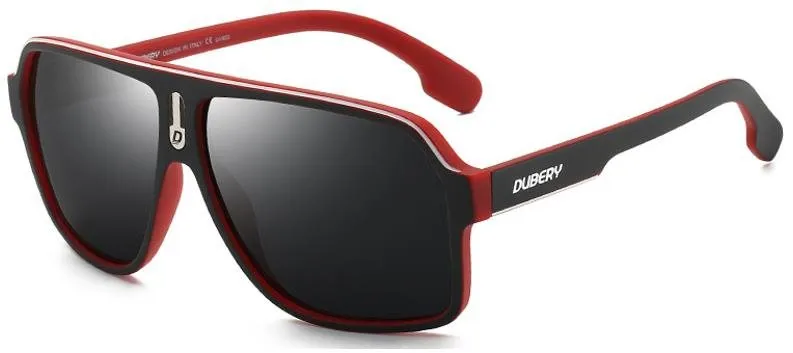 Slnečné okuliare DUBERY Alpine 6 Scrub Red Black / Black