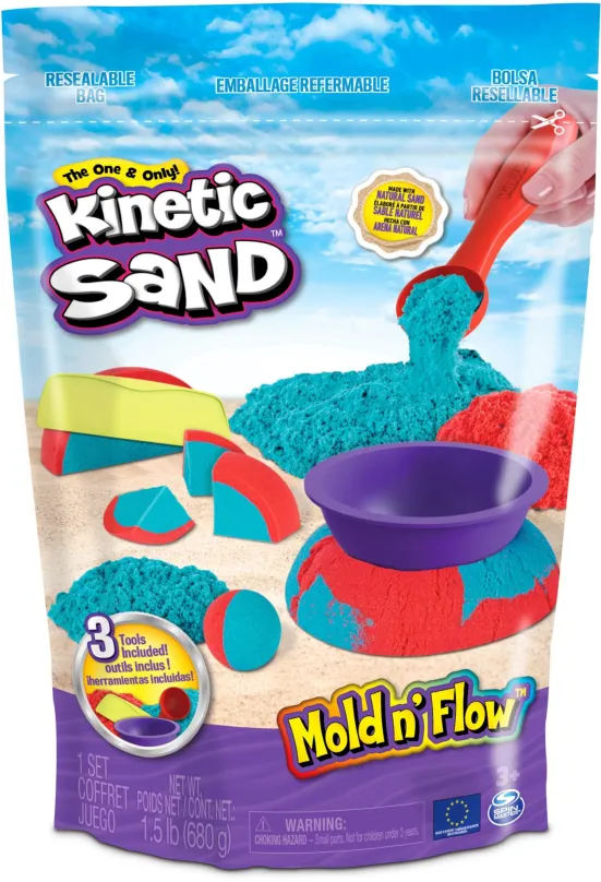 Kinetický piesok Kinetic Sand Modelovacia sada s nástrojmi